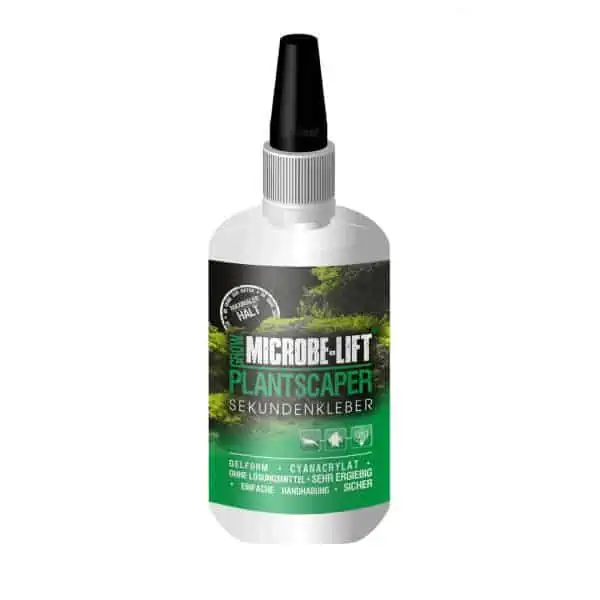 Microbe-Lift Plantscaper – Super Glue on myrkytön syanoakrylaatti pikaliima erityisesti akvaariokäyttöön ja kasvien liimaukseen